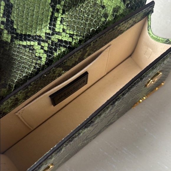 Jacquemus Green Snake Print Purse - Picture 3 of 4